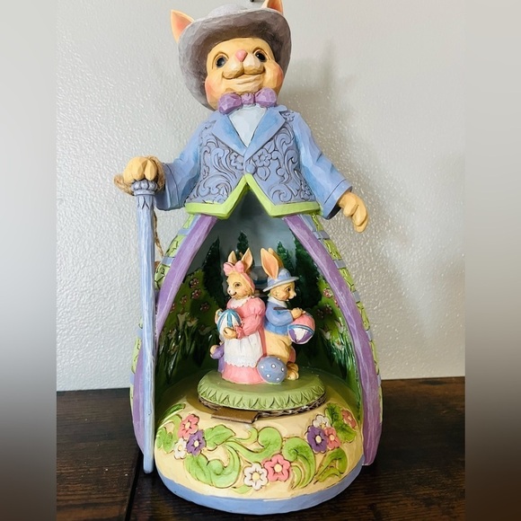 Jim Shore Heartland Creek “Easter Joys Is All Around” Bunny Egg Hunt Statue NWT